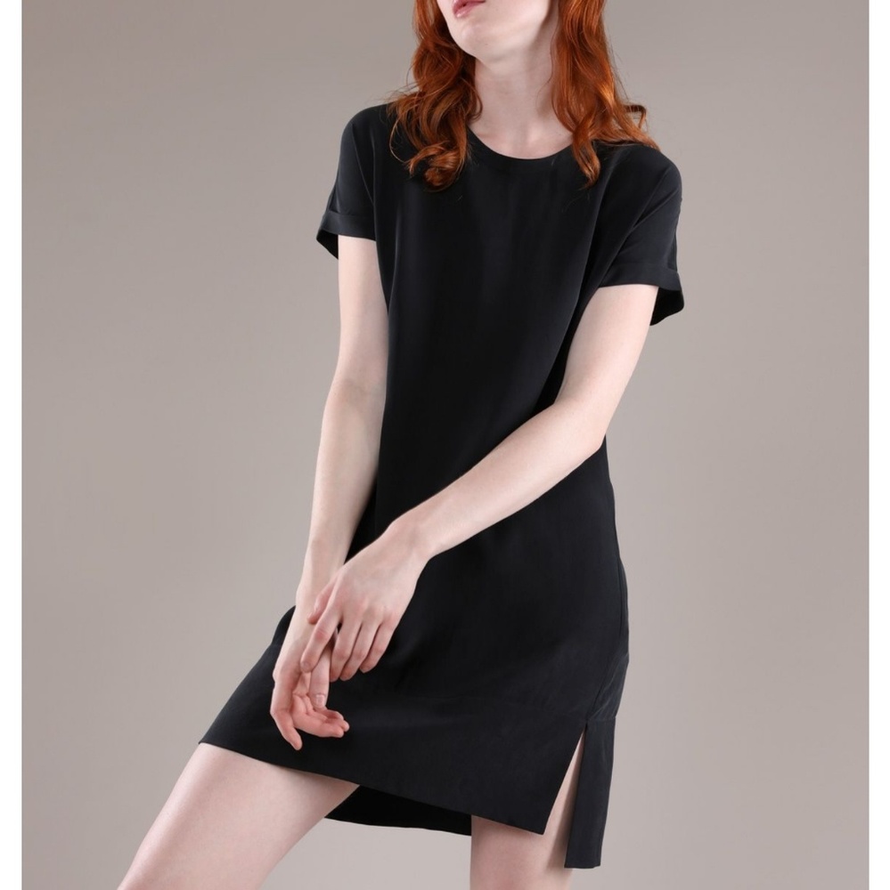 Grana Green Silk Tee Dress NWT